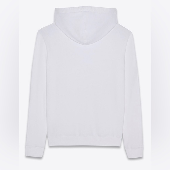 SAINT LAURENT RIVE GAUCHE WHITE HOODIE SZ S - Picture 2 of 11